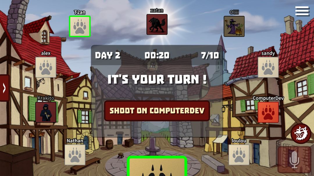 Werewolves Online screenshot game