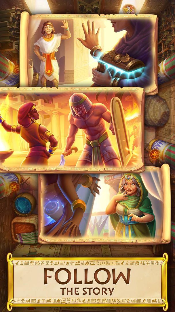 Screenshot of Jewels of Egypt・Match 3 Puzzle