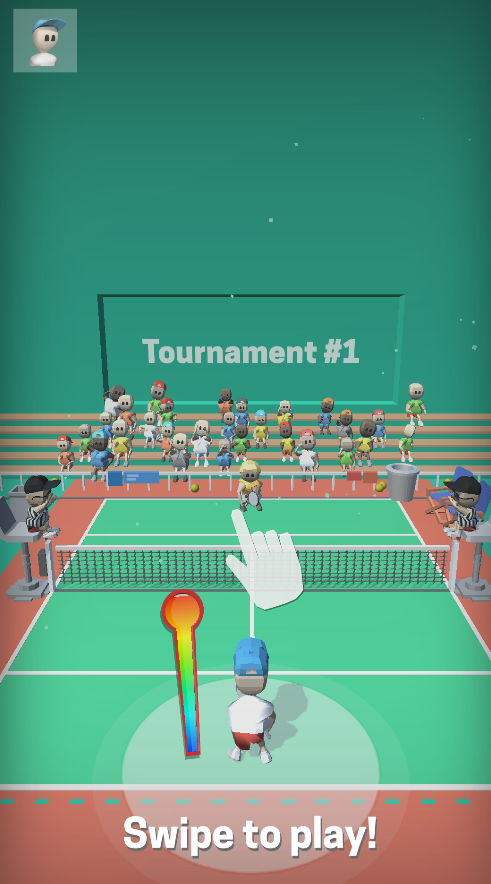 Tennis Match - 3D Tennis 게임 스크린샷