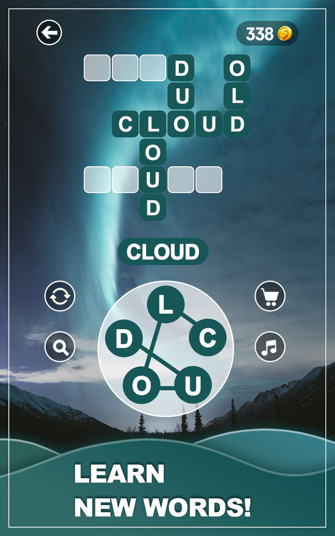 Screenshot of Word Calm - Scape puzzle game