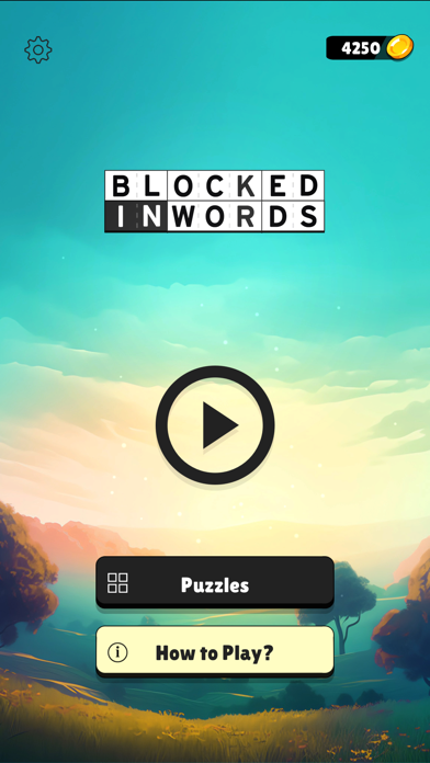 Screenshot of Blocked In Words