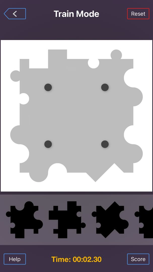 Screenshot of Blank Jigsaw Puzzle
