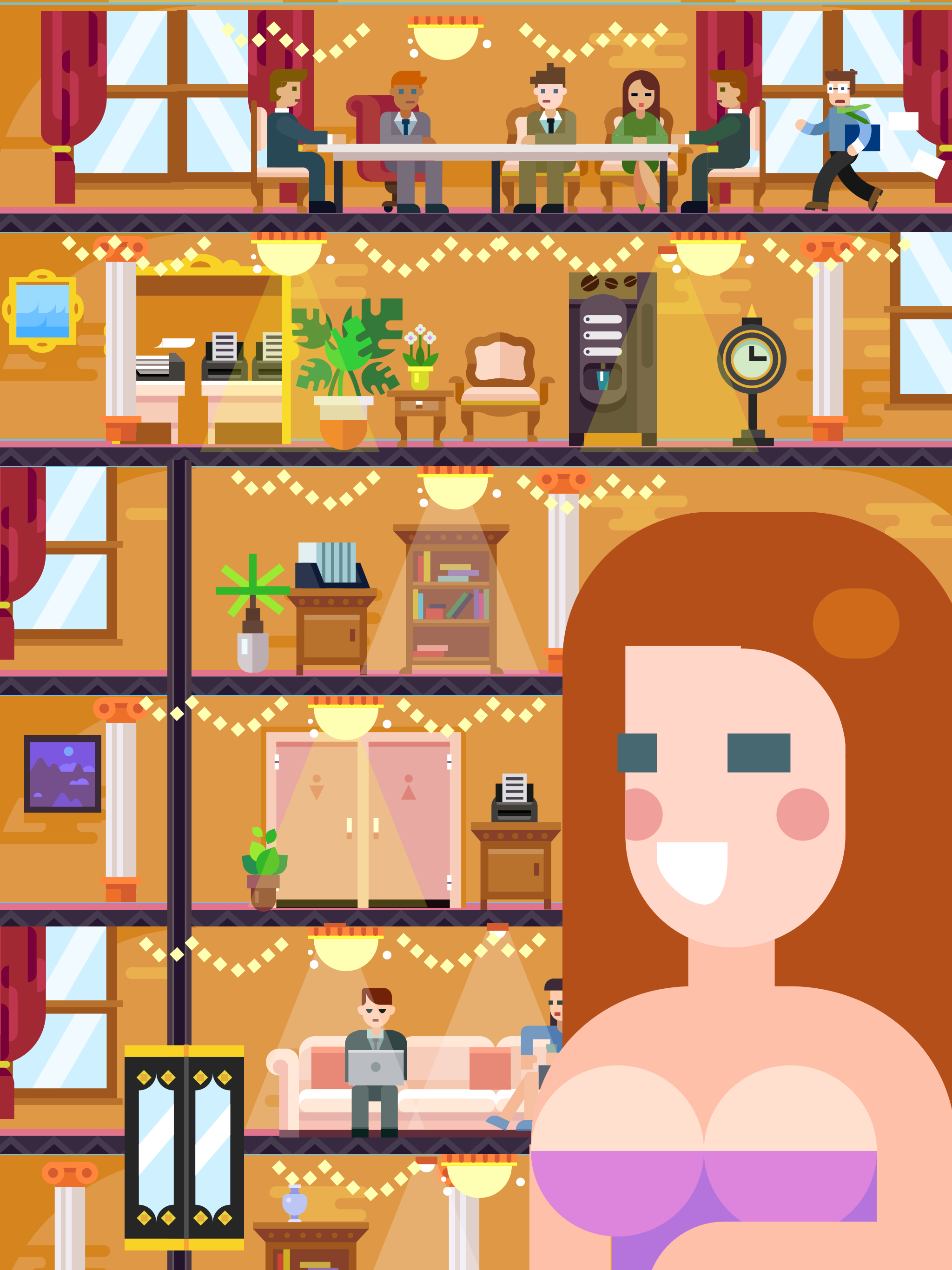 Funky Floors 게임 스크린샷