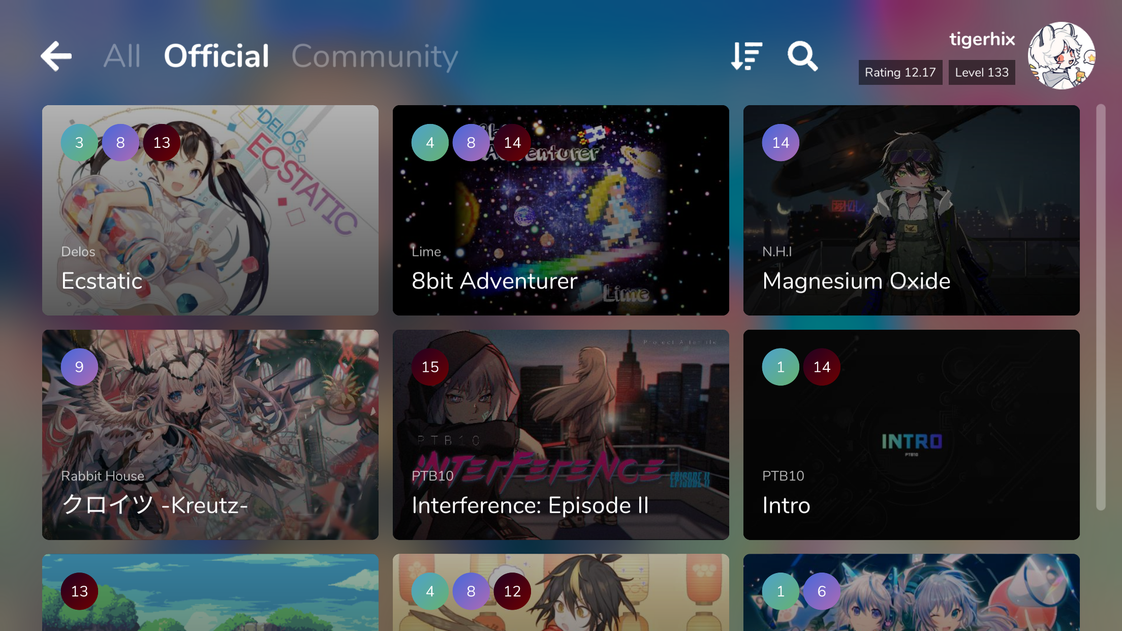 Cytoid: Community Rhythm Game Game Screenshot