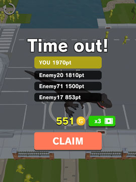 Dinosaur Rampage Game Screenshot