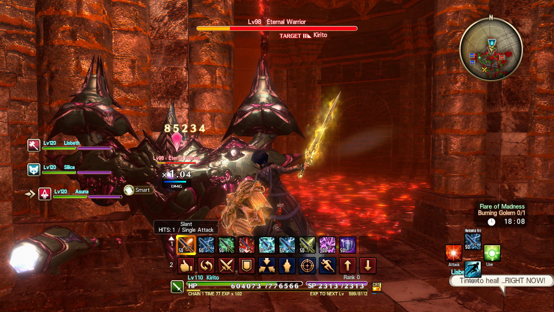 Screenshot of Sword Art Online: Hollow Realization Deluxe Edition