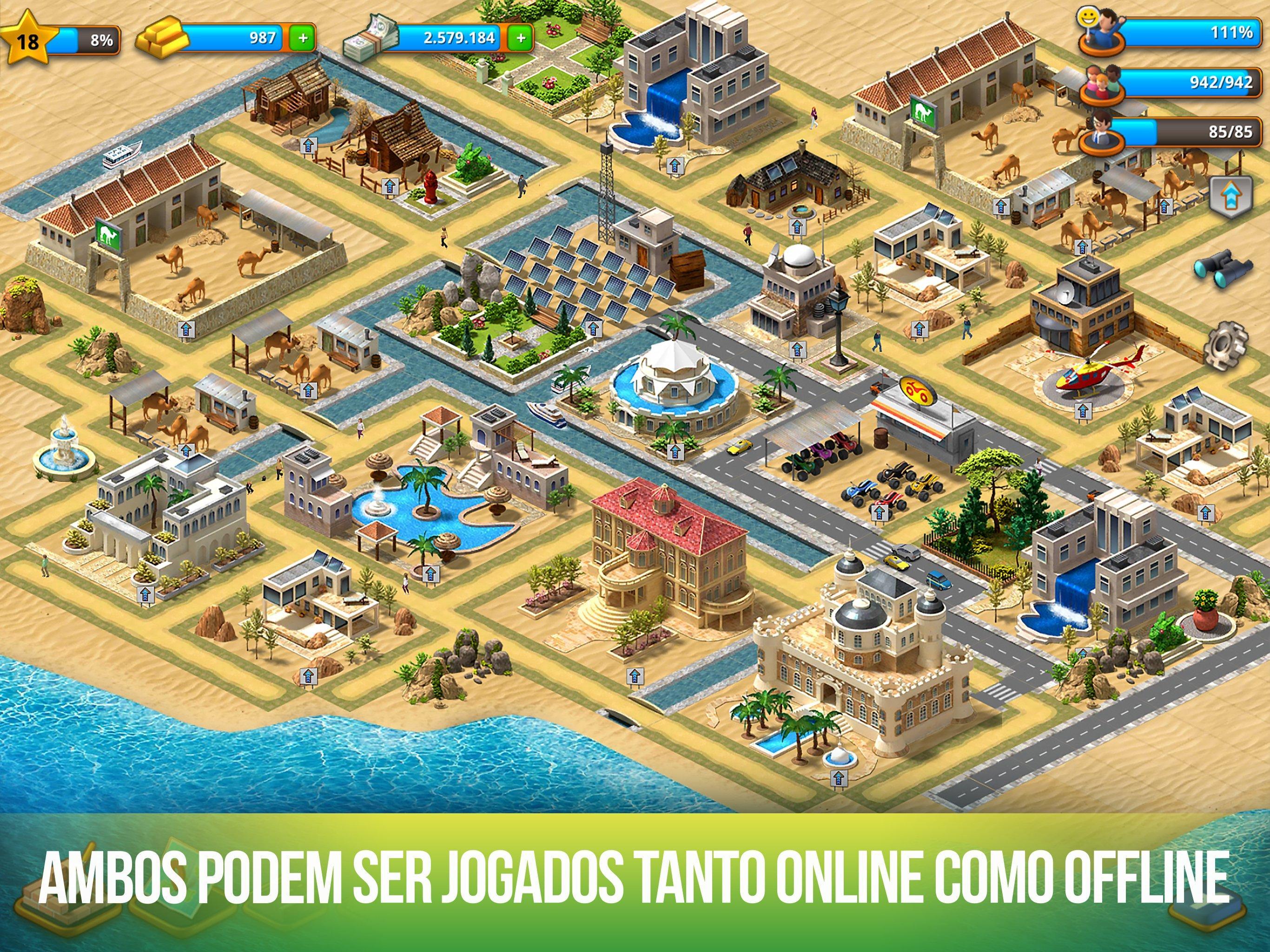 Captura de Tela do Jogo Paradise City: Building Sim