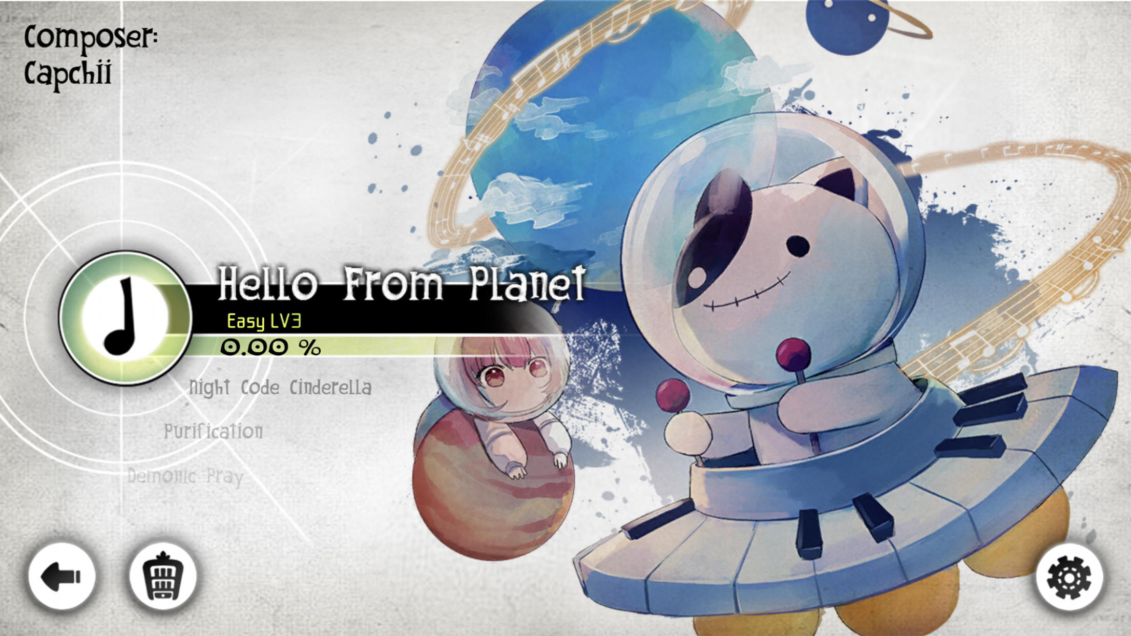 Cuplikan Layar Game DEEMO