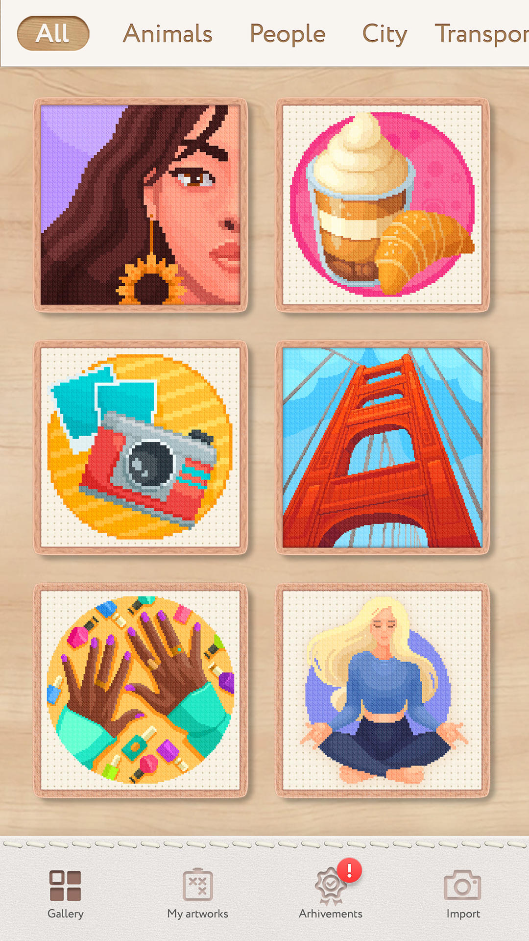 Magic Cross Stitch: Pixel Art 遊戲截圖