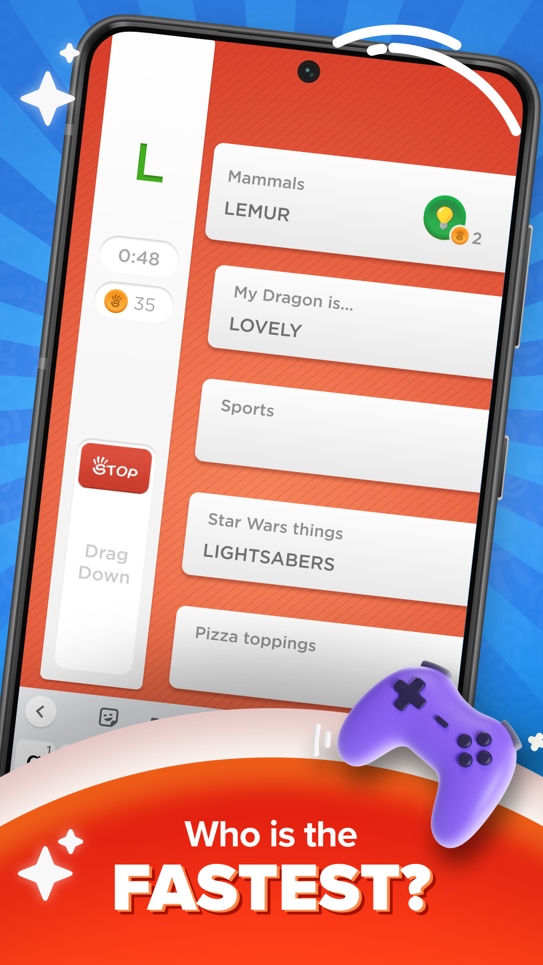 Cuplikan Layar Game Stop - Categories Word Game