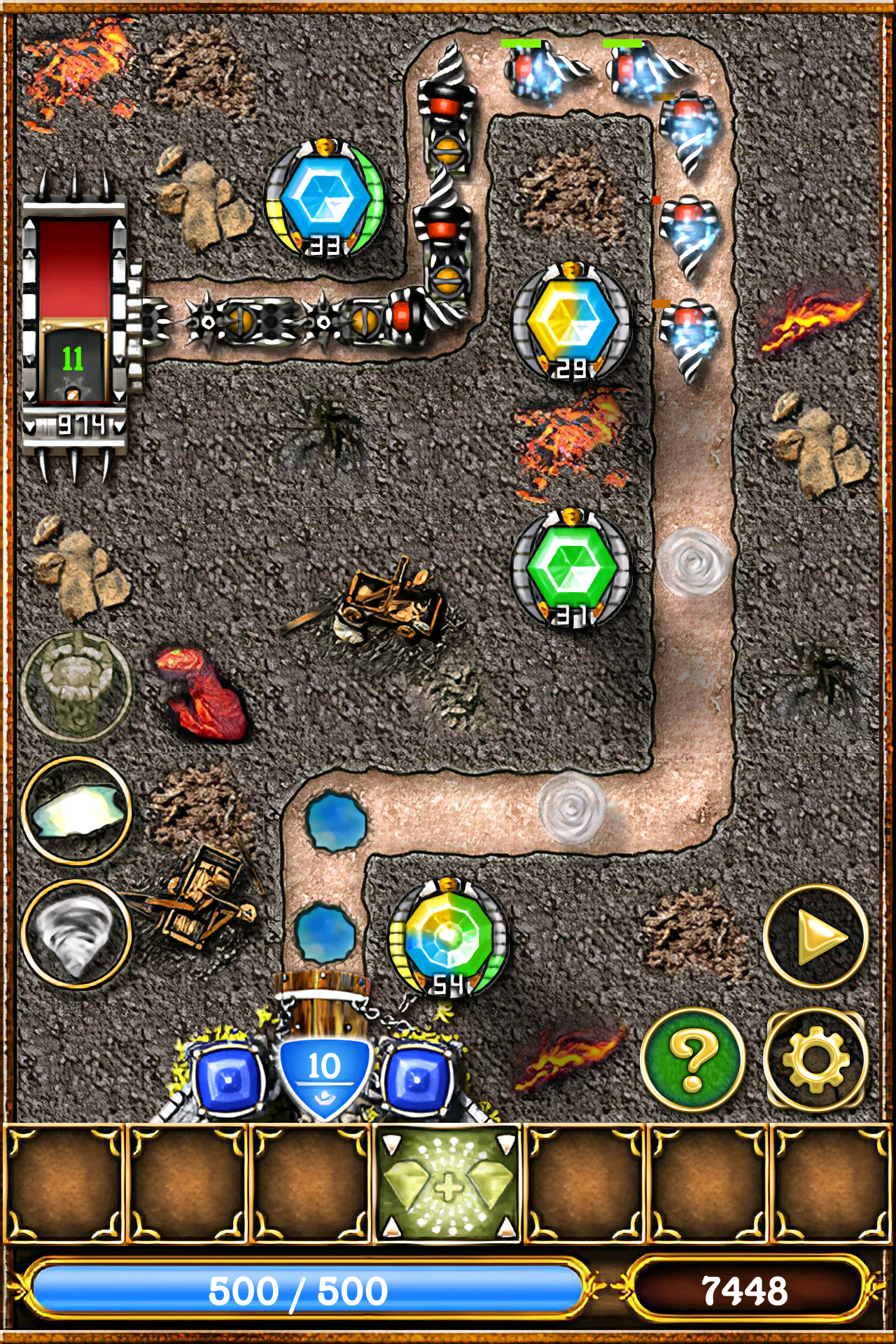 Crystallight Defense HD Game Screenshot