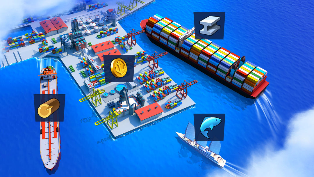 Screenshot of Sea Port: Cargo Boat Tycoon