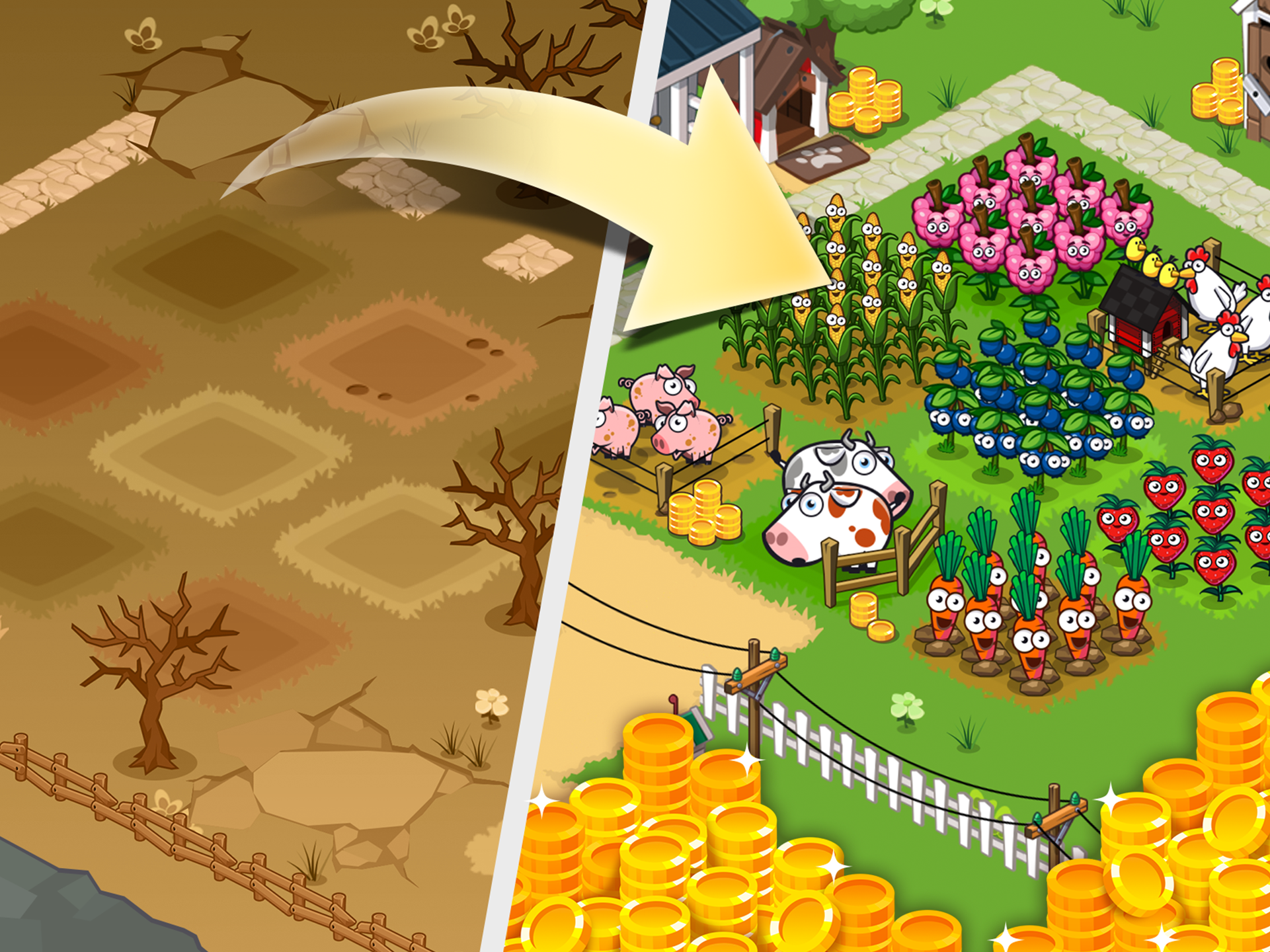 Idle Farming Empire ภาพหน้าจอเกม