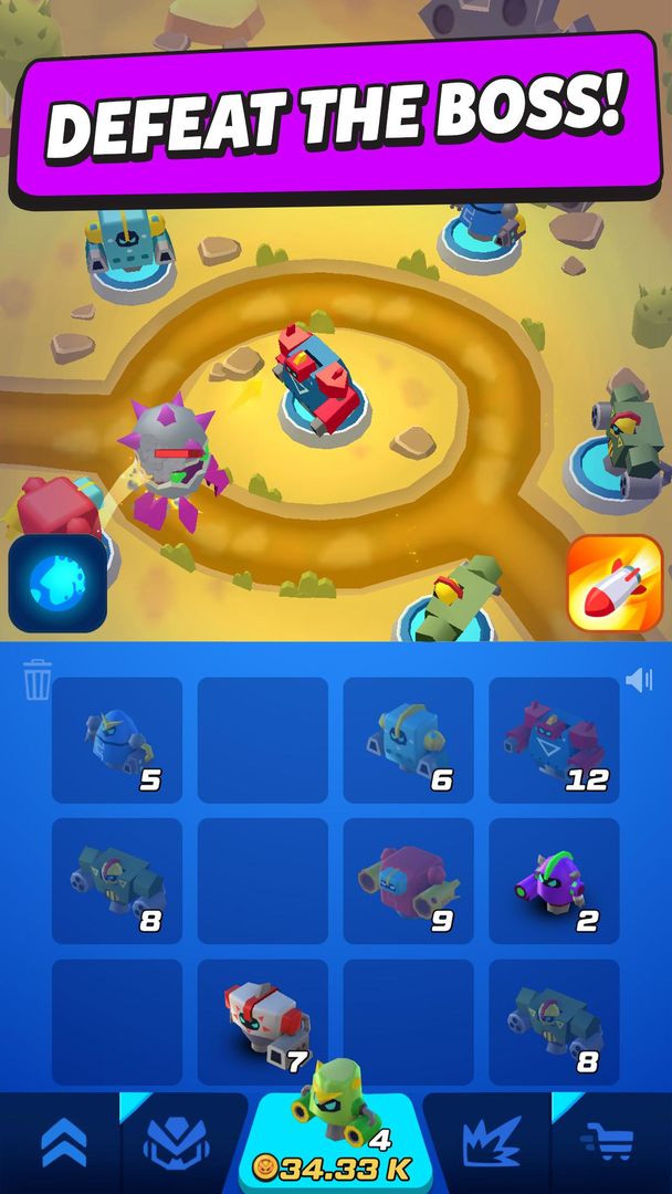 Screenshot of Merge Tower Bots