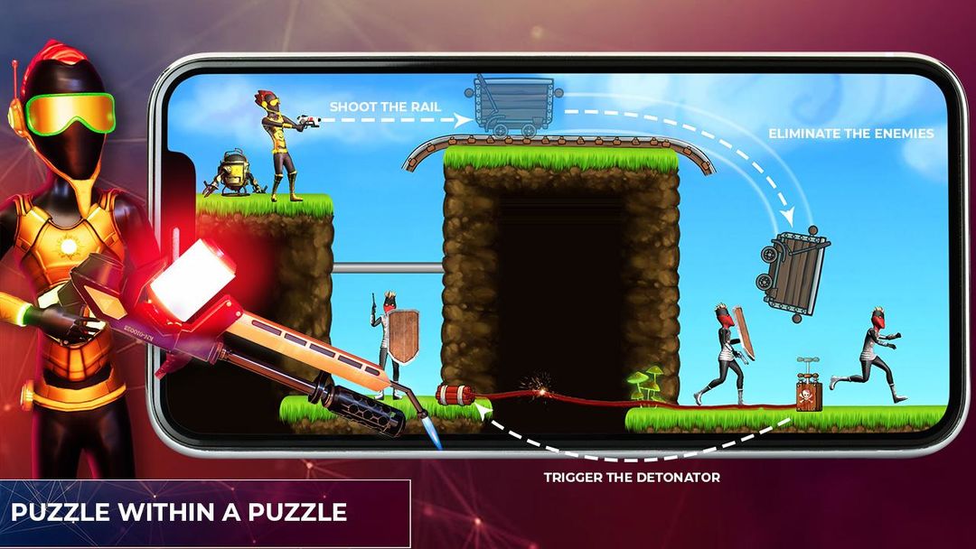 Stickman Reborn - Free Puzzle Shooting Games 2020 게임 스크린 샷