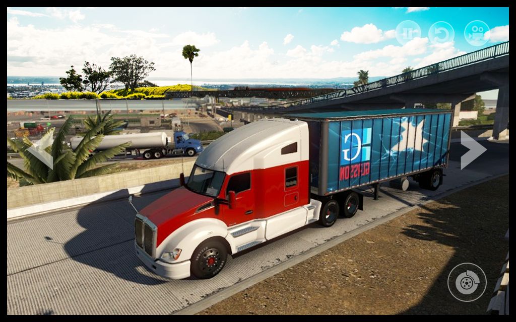 Euro Truck Driving : Goods Transport Cargo Game 3D 게임 스크린 샷