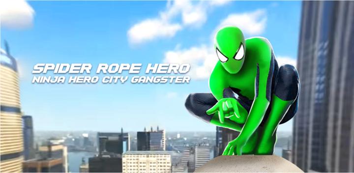 Banner of Spider Rope Hero: Ninja Gangster Crime Vegas City 1.0.15