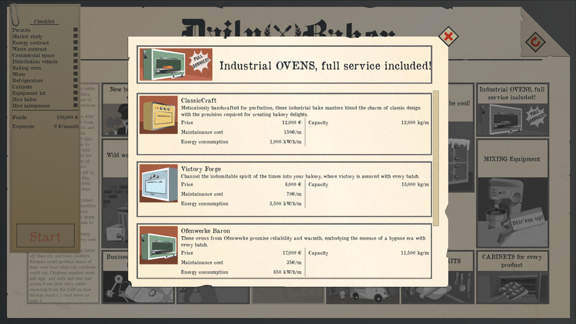 Screenshot of Startup Quest Bakery