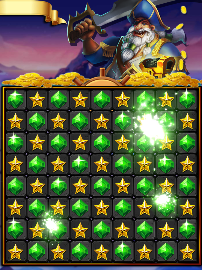 Pirate Match Game Screenshot