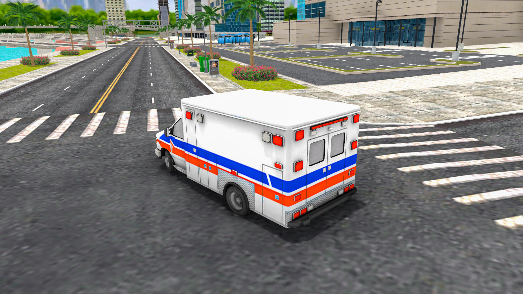 Ambulance Game Rescue Mission ภาพหน้าจอเกม