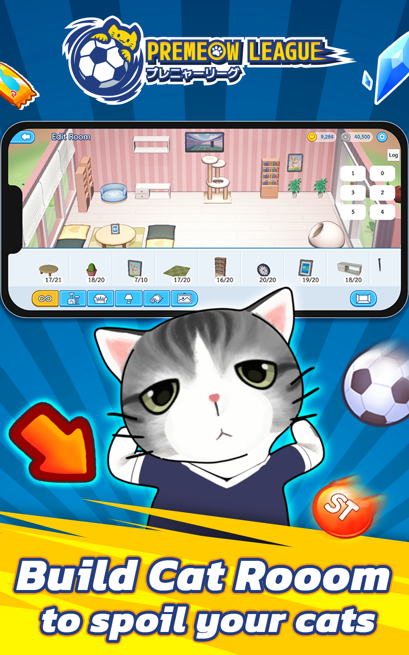 Screenshot of Premeow League Cat Football