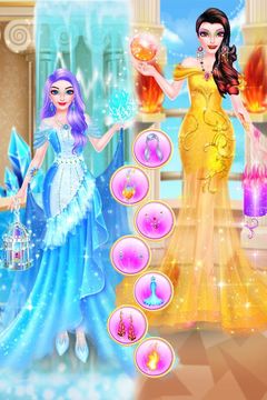 Ice VS Fire Princess Makeup Game Screenshot