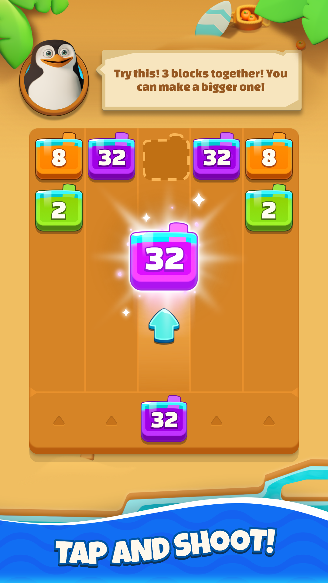 2048 Saga - Merge block game Game Screenshot