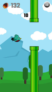 Dunking Bird - Flappy Flyer 2D Game Screenshot
