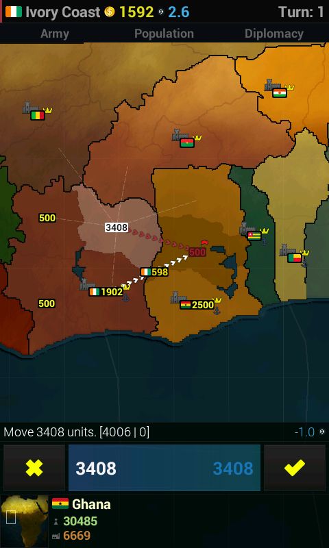 Screenshot of Age of History Africa