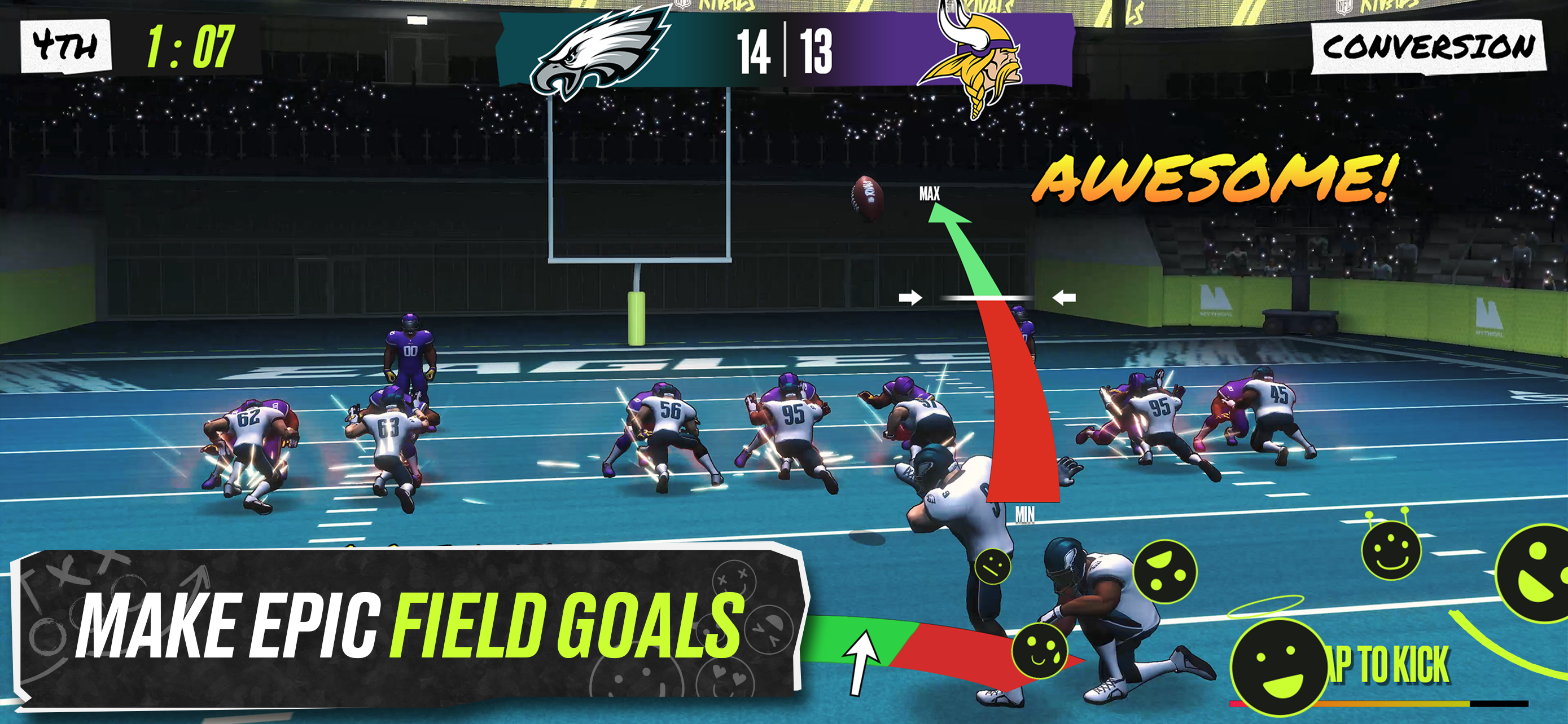 Screenshot 1 of NFL ライバル - フットボール ゲーム 1.4.2