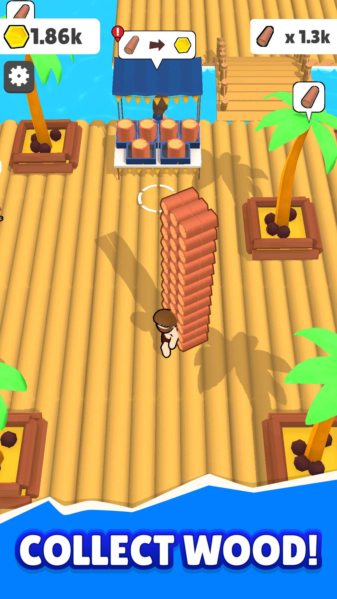 Screenshot 1 of Raft Life - 건설, 농장, 쌓기 9.8