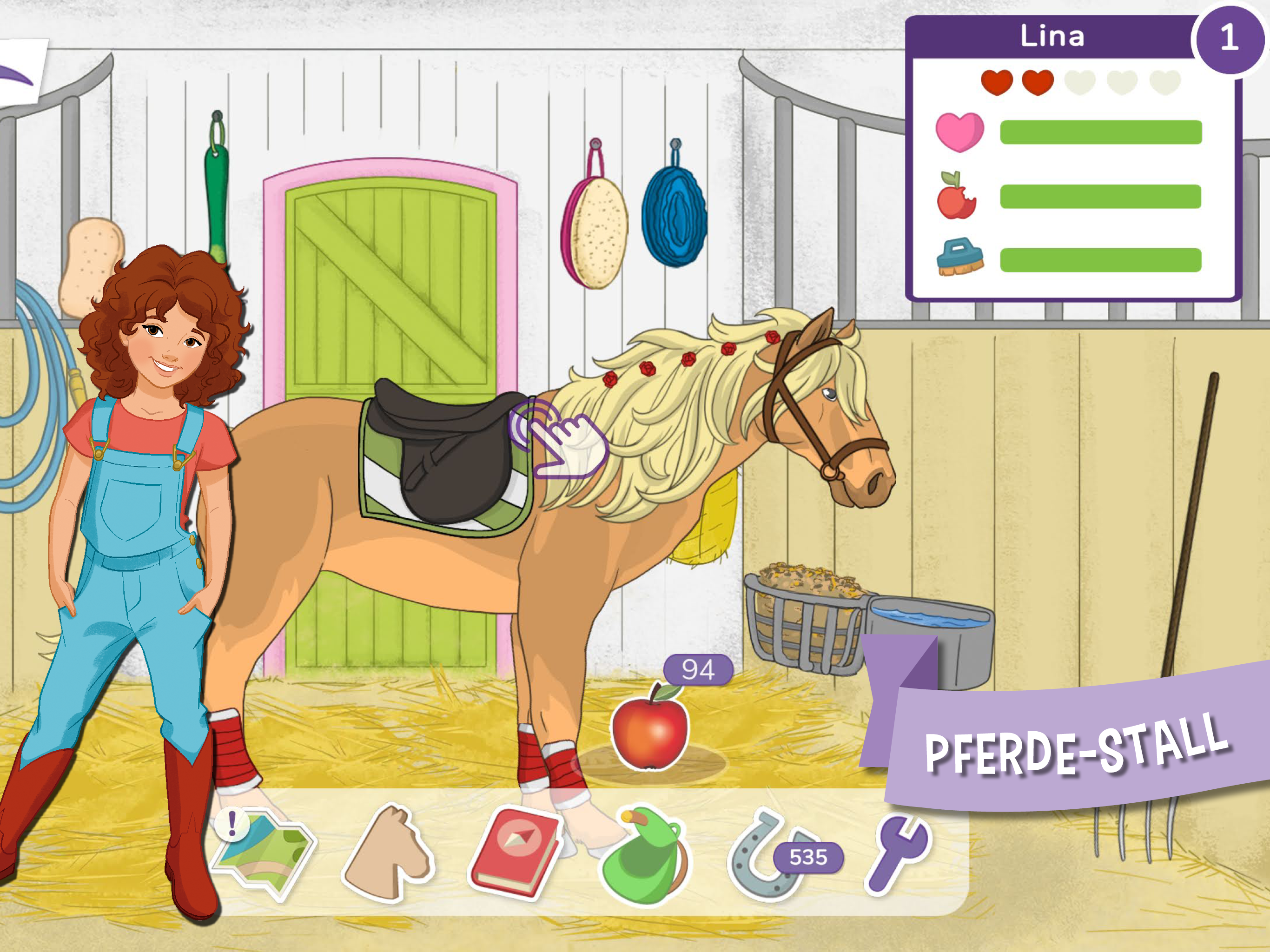 Captura de Tela do Jogo HORSE CLUB Pferde-Abenteuer