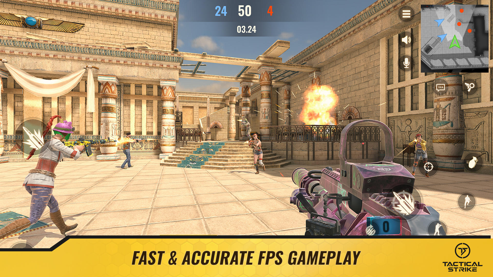 Screenshot 1 of Mogok Taktikal: FPS Dalam Talian 3D 
