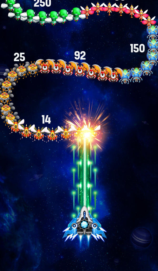 スペースシューター: レトロ シューティングゲーム ゲームのスクリーンショット