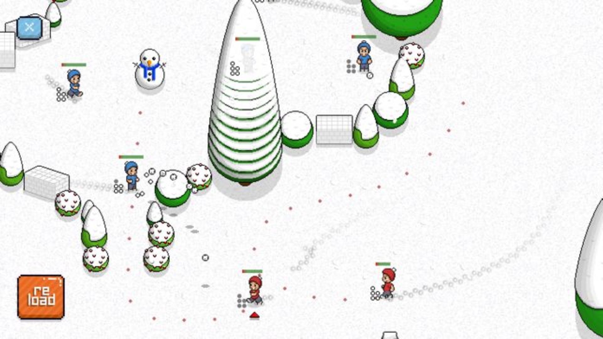 Screenshot of Pixel Pro Snow Fight