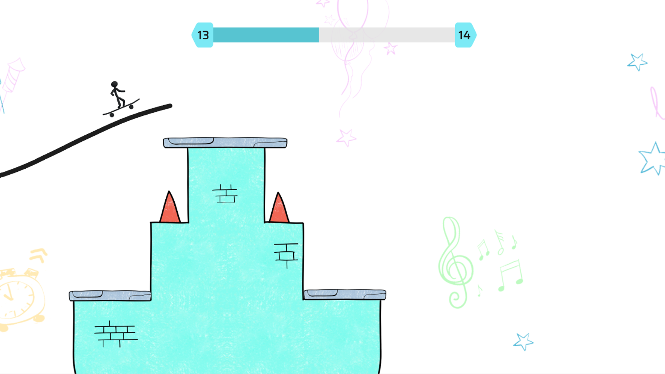 Line Skater Game Screenshot