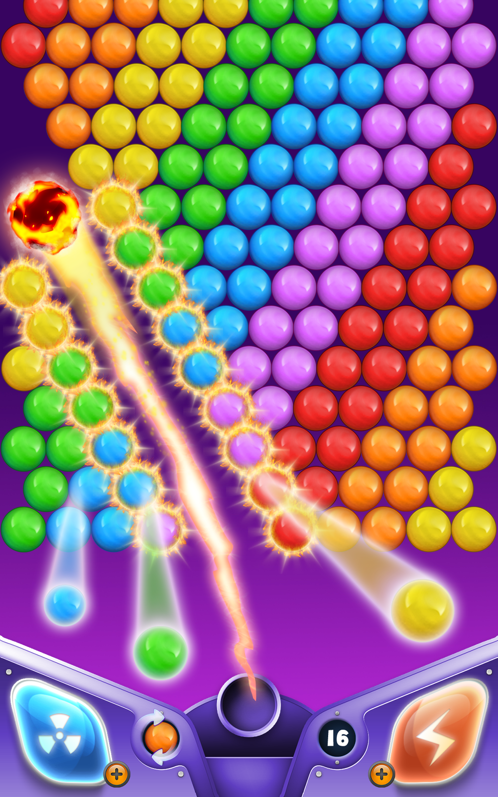 Cuplikan Layar Game Play Bubbles