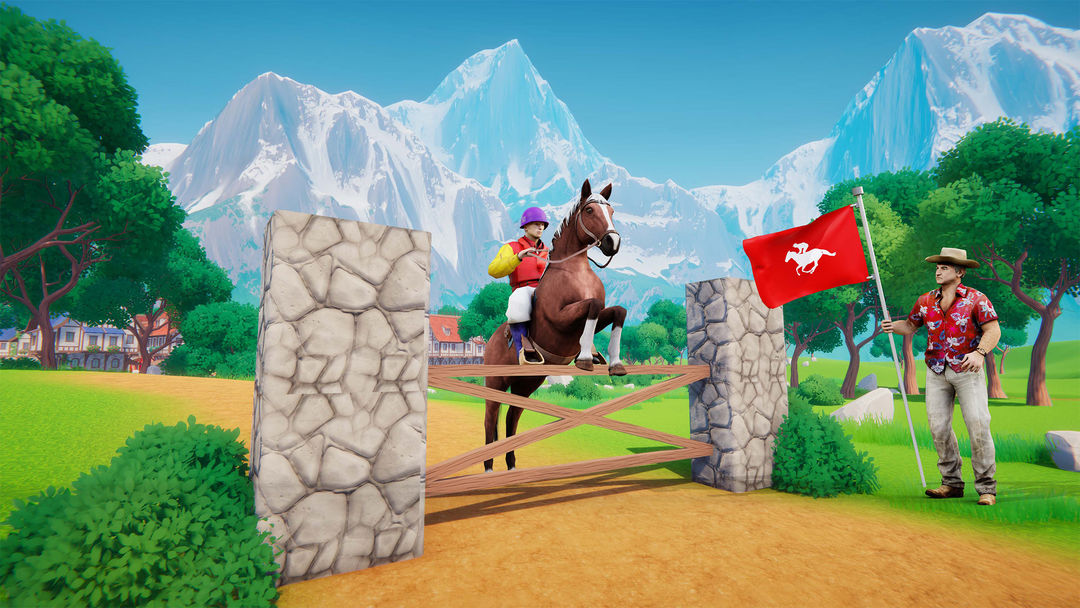 Screenshot of West Cowboy Horse Racing Game