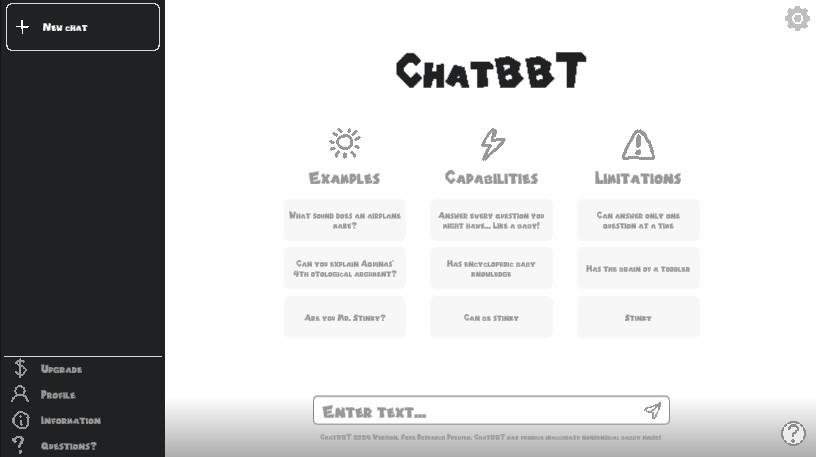 ChatBBT 게임 스크린 샷