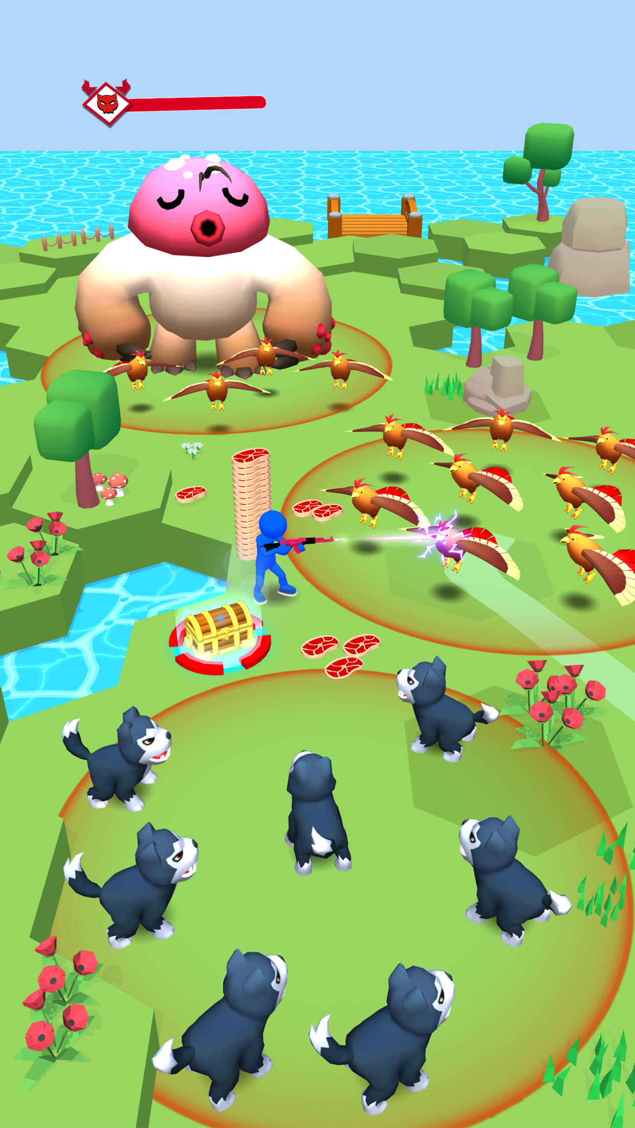Idle Shooter: Camping Land Game Screenshot