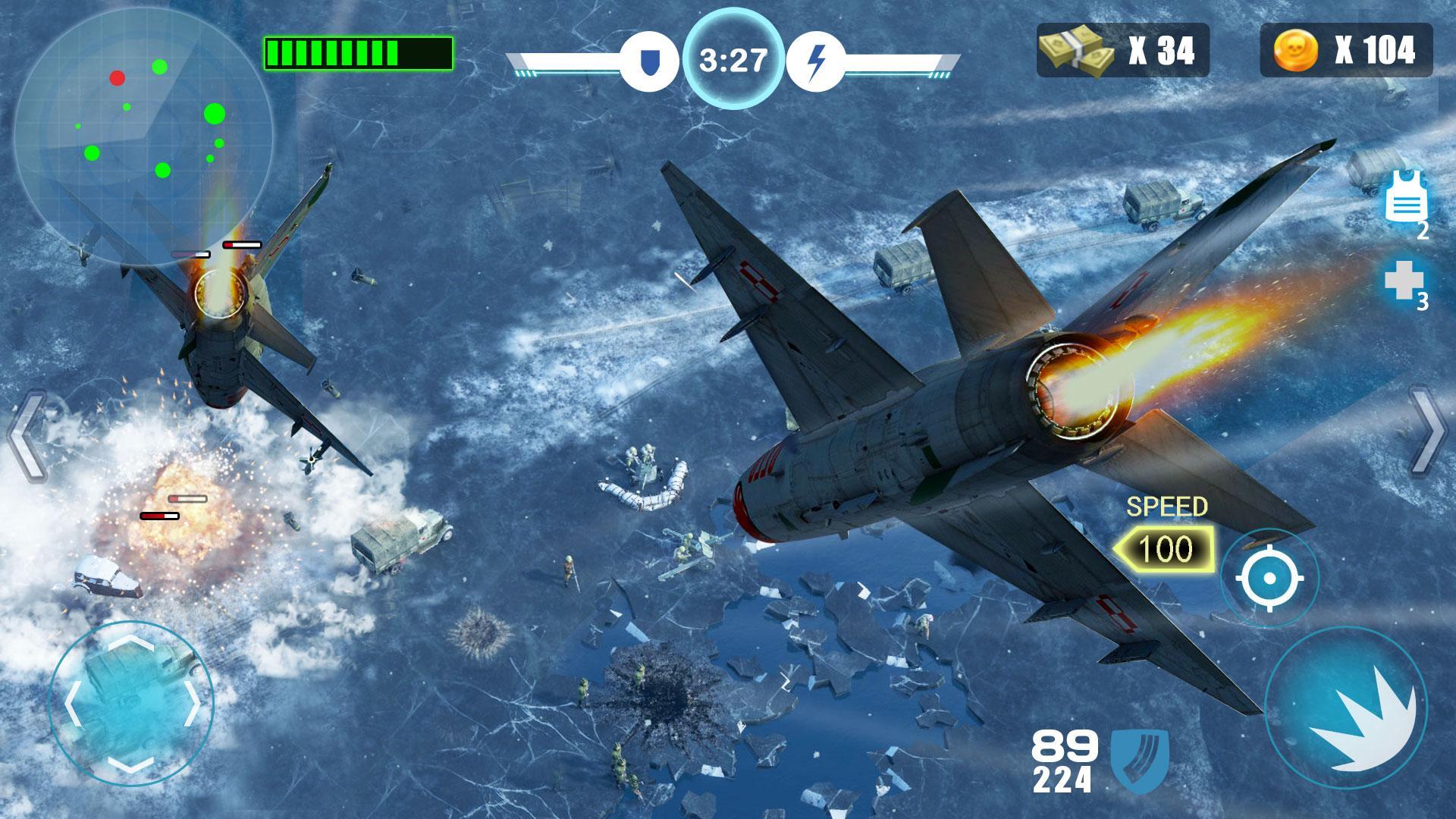 Screenshot 1 of Perang Pejuang Udara - Tembakan Guntur yang disyorkan baharu 
