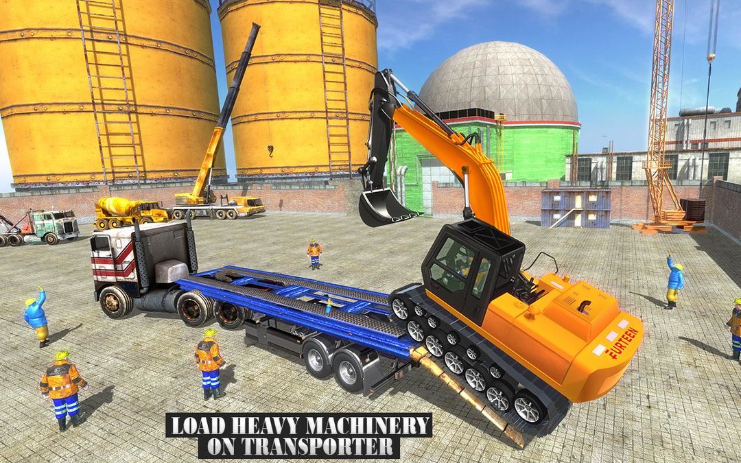Construction Machines Transporter Cargo Truck Game ภาพหน้าจอเกม