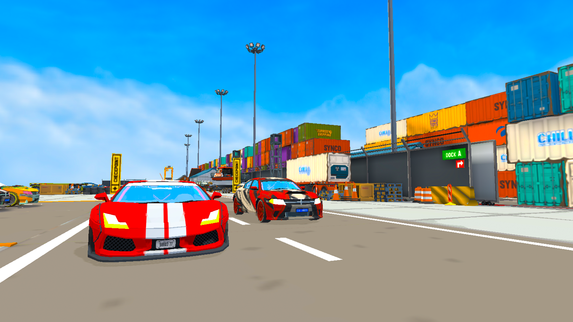 Drag Racing Polygon Game Screenshot