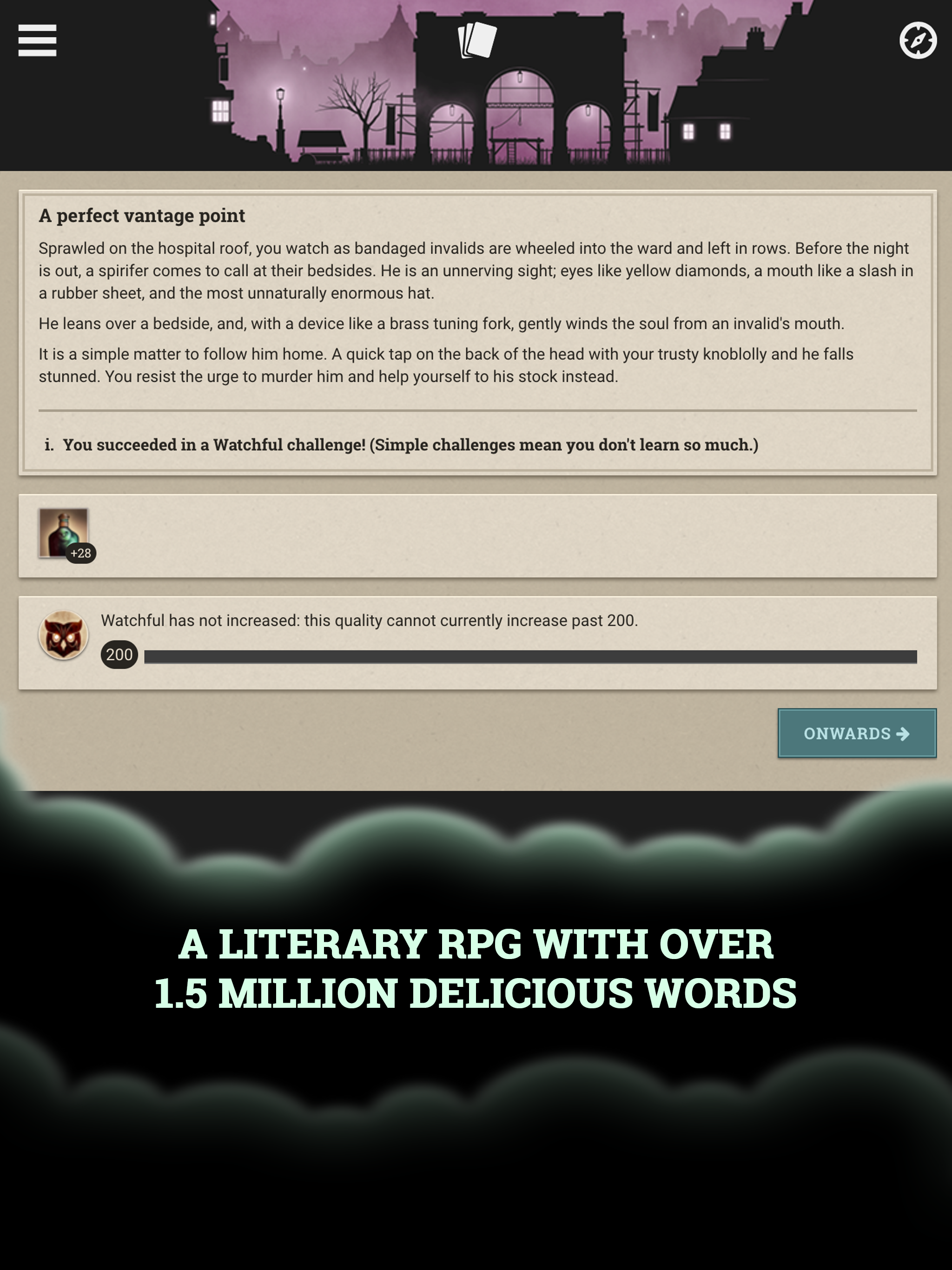 Fallen London Game Screenshot