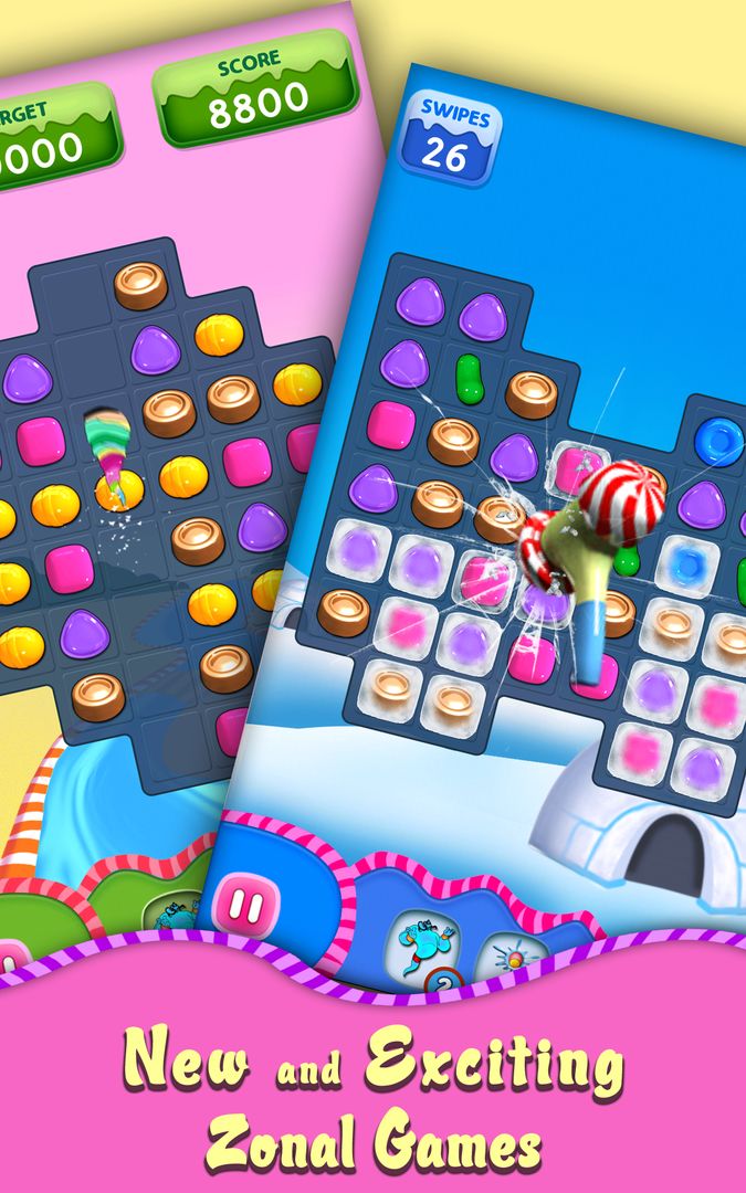 Screenshot of Swiped Candy Geo