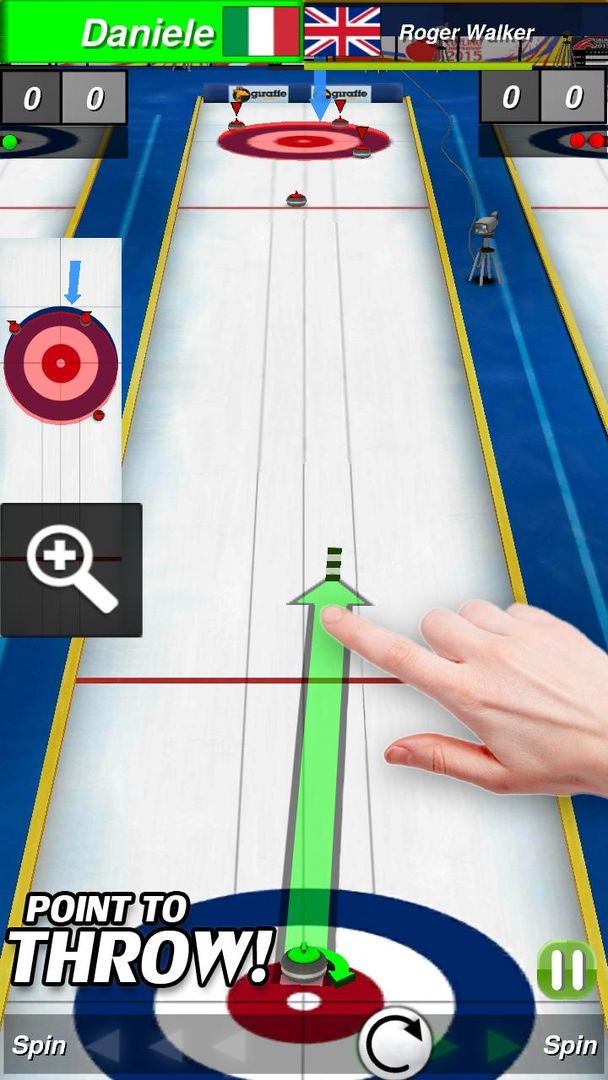 Screenshot of Curling 3D