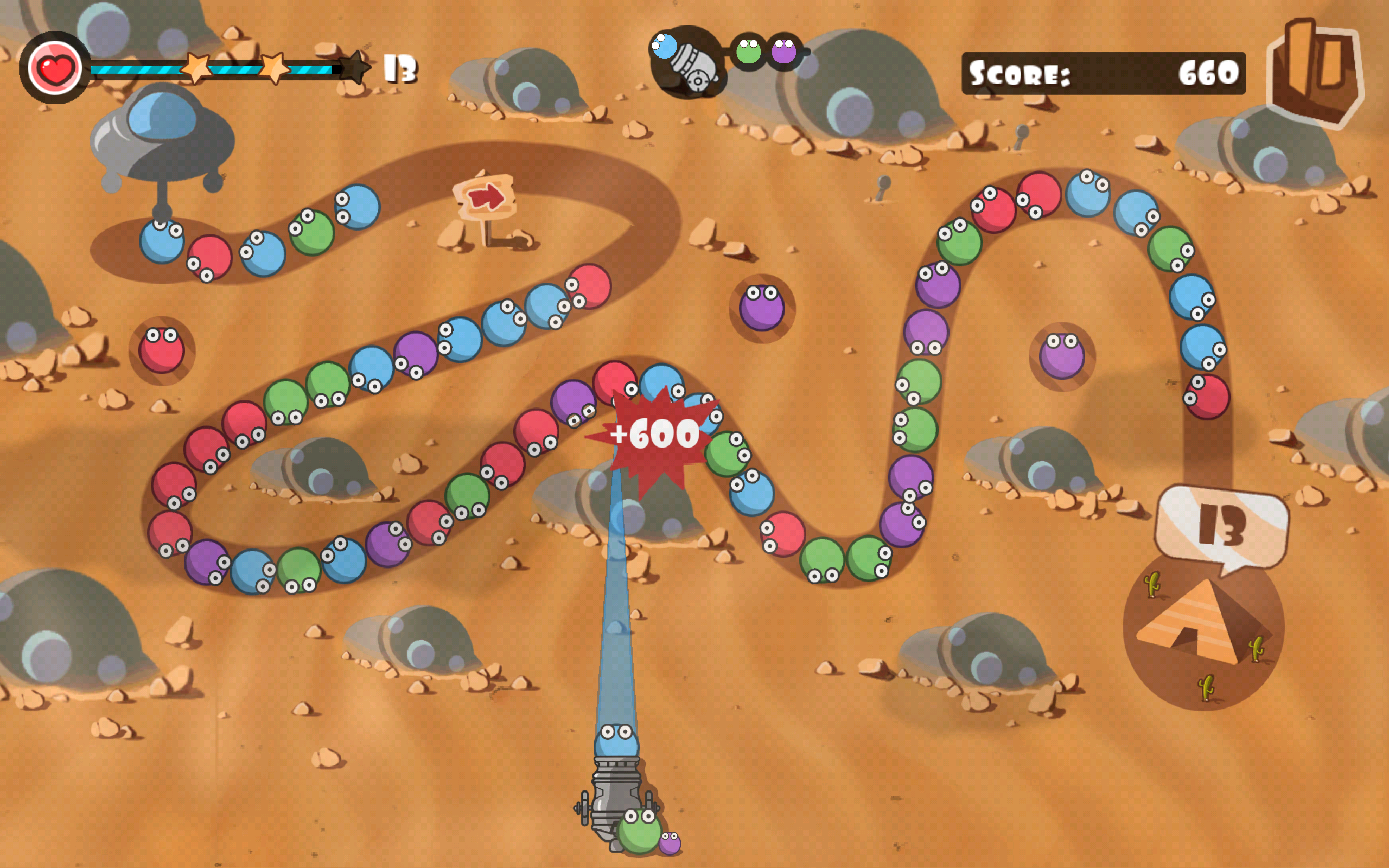 Bubble Blast Marbles Game Screenshot