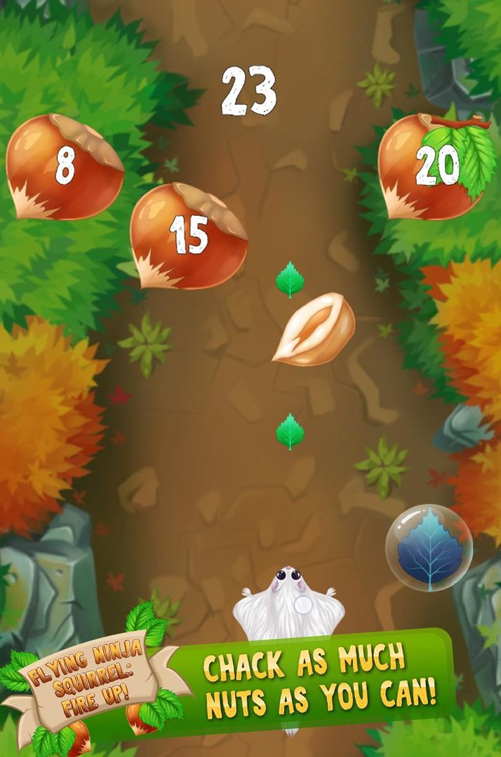 Screenshot of Flying Ninja Squirrel: Nuts Hunt