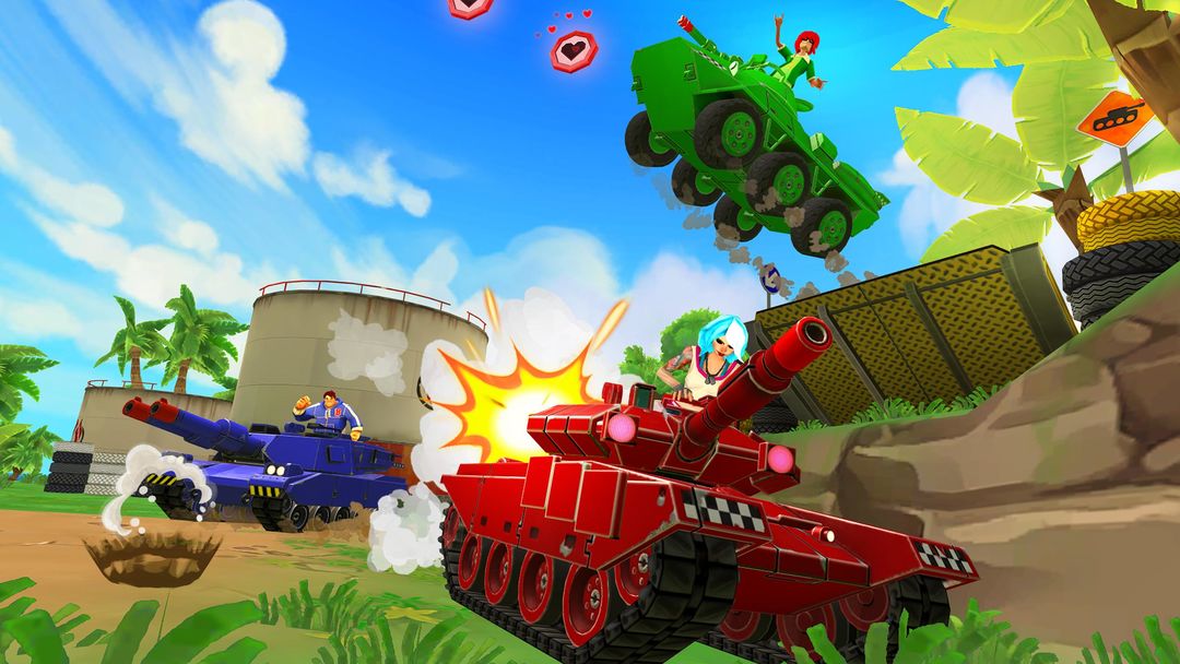 Tank Headz - Online PvP Arena Battles 게임 스크린 샷
