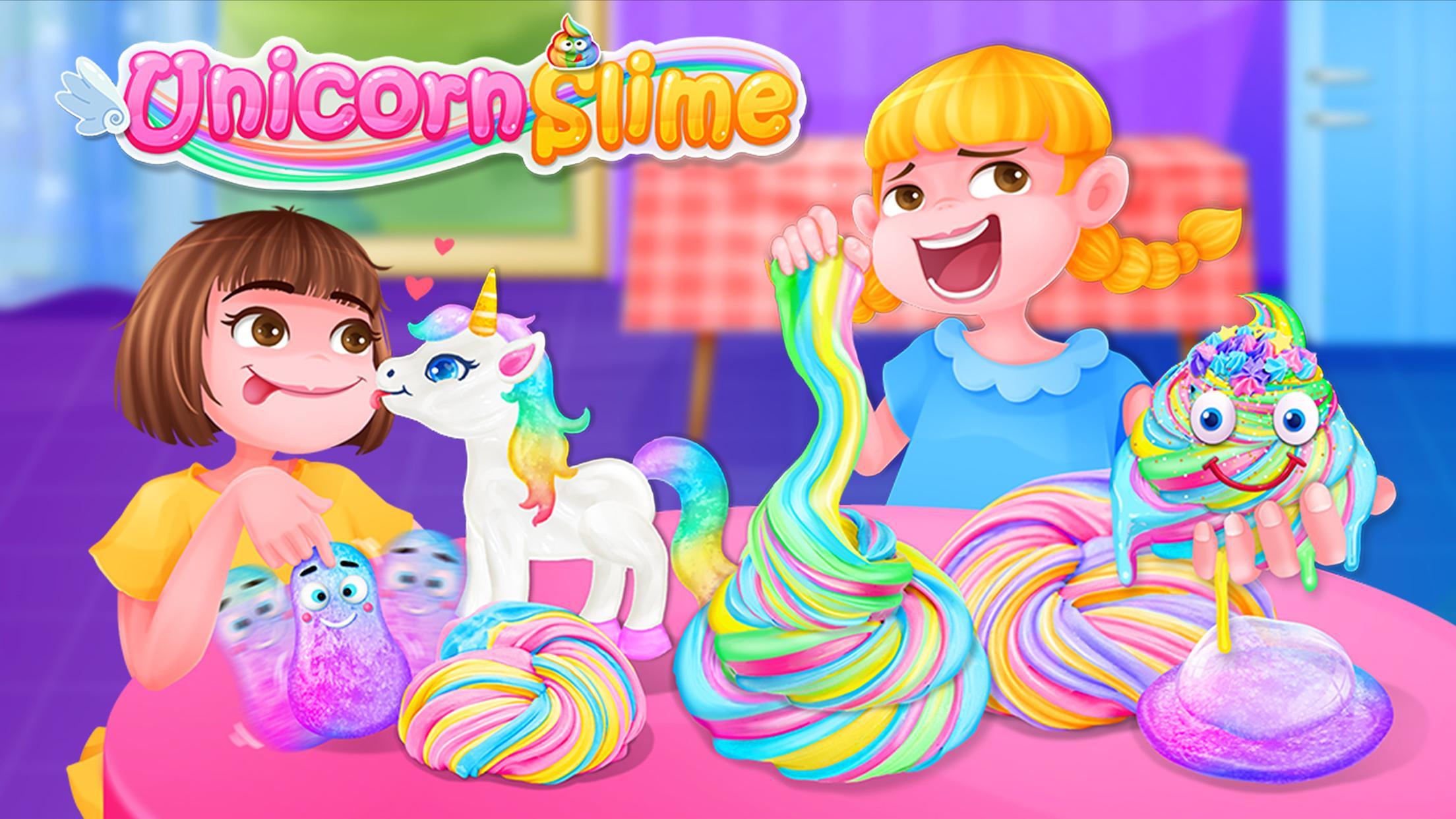 Unicorn Slime - Crazy Fluffy Trendy Slime Fun 게임 스크린샷